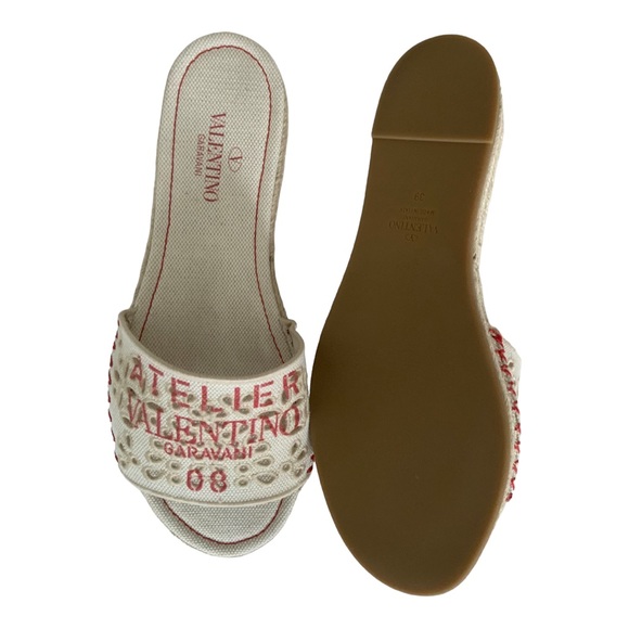 NIB Valentino Garavani Atelier San Gallo Espadrille Flats Size 39 $770.00 - Picture 5 of 6
